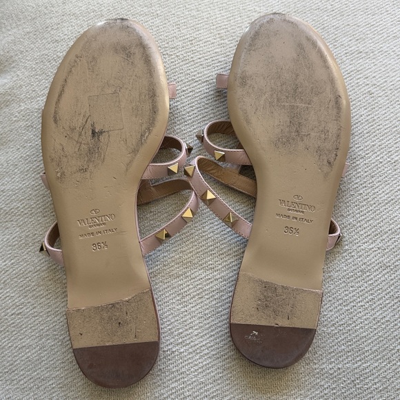 Valentino Pink Rockstud Sandals - Picture 7 of 9
